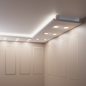 Moderne Stuckleiste LED - 10 Meter OL-27
